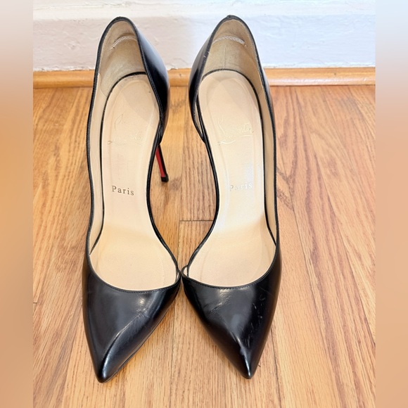 Authentic Christian Louboutin Black Heels with Red Soles Corneille 100. EU38. - Picture 6 of 9